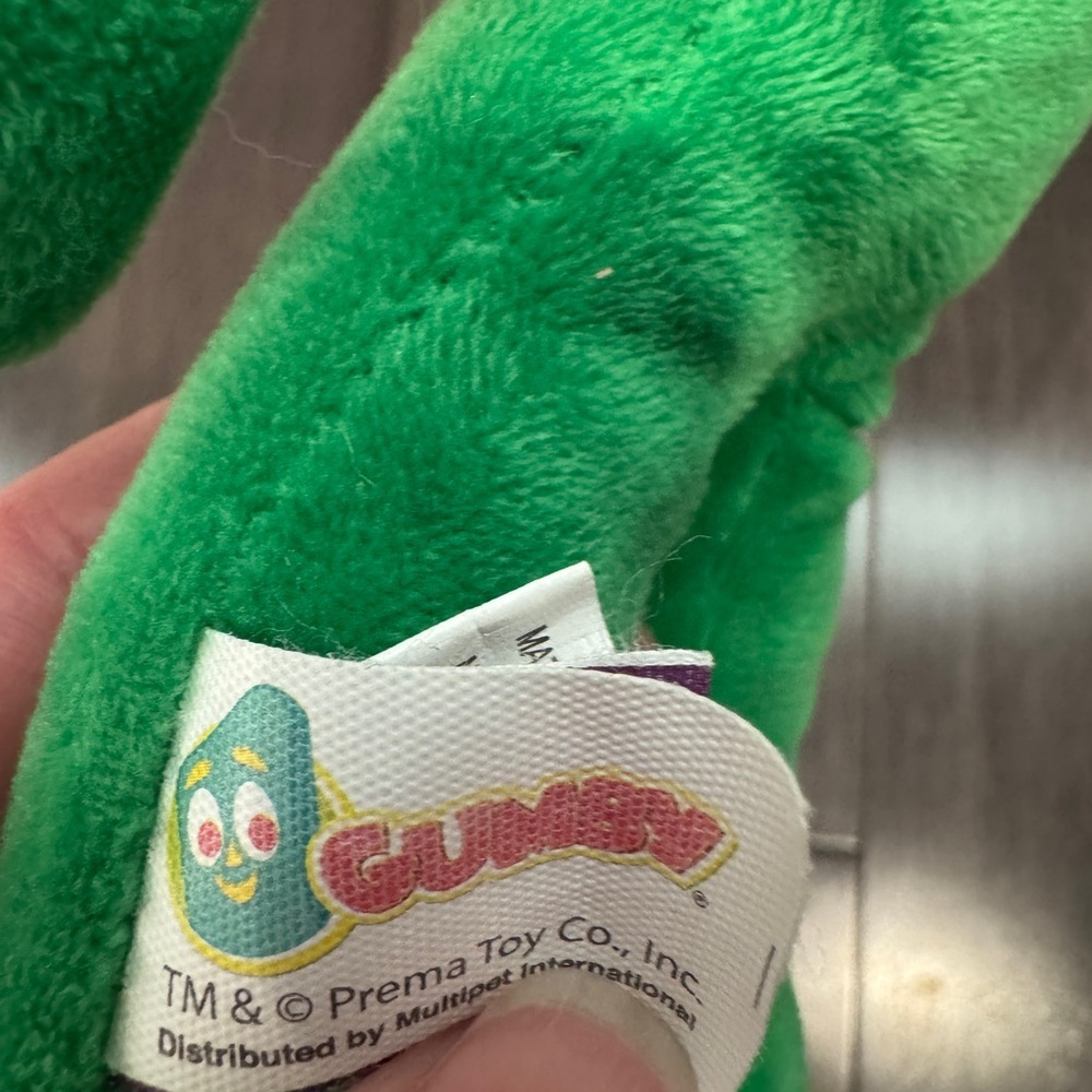 Gumby Green Plush Dog Pet Toy - Picture 5 of 5